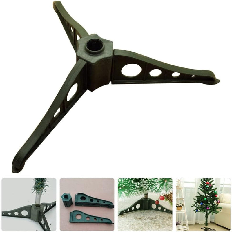 BESPORTBLE Christmas Tree Stand Plastic Folding Christmas Tree Base, Artificial Xmas Tree Holder Base Stand Tree Support Stand Detachable Tree Stand Christmas Supplies 1Pc (Green)