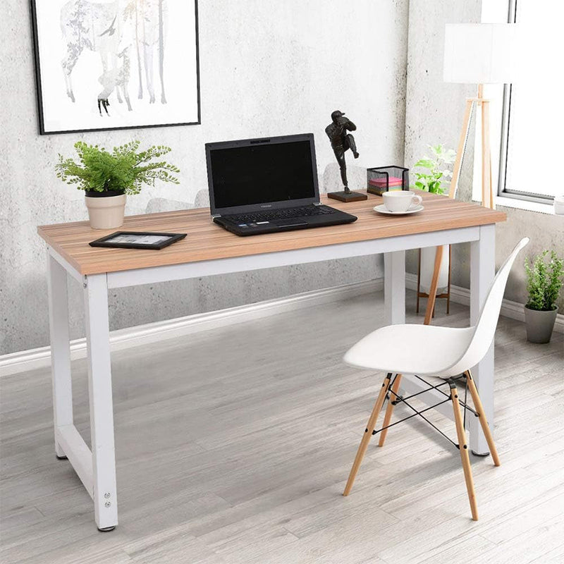 Brown Wood Computer Desk PC Laptop Table Study Workstation Home Office Furniture New 47.2"×23.6"×28.9" (L×W×H)