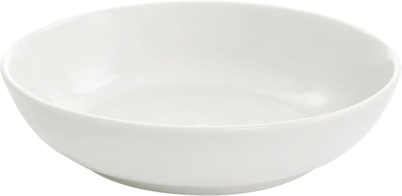 Elama White Porcelain Dish Dinnerware Set, 16 Piece, Camellia