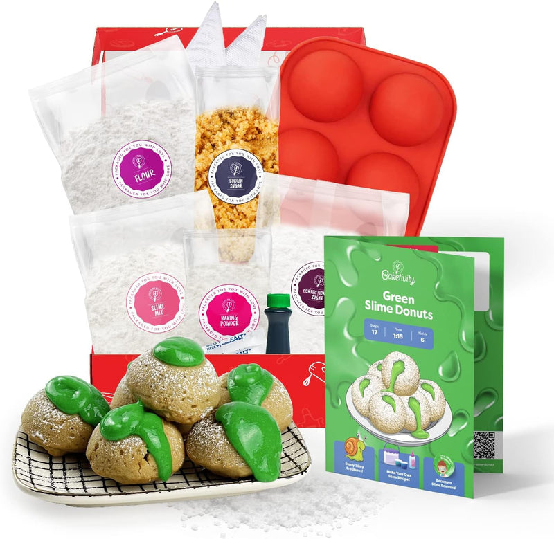 Baketivity DIY Cake Pop Baking Kit for Kids - Premeasured Ingredients, Decorating Supplies