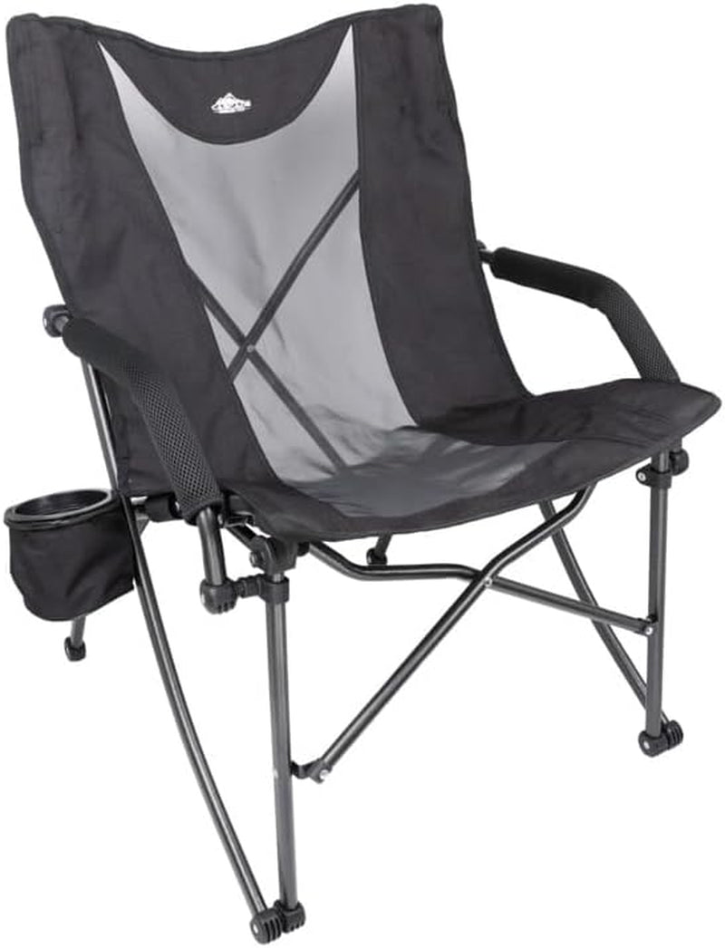 Cascade Mountain Tech Folding Camp Chair for Camping, Beach, Picnic, Barbqeues, Sporting Events with Carry Bag