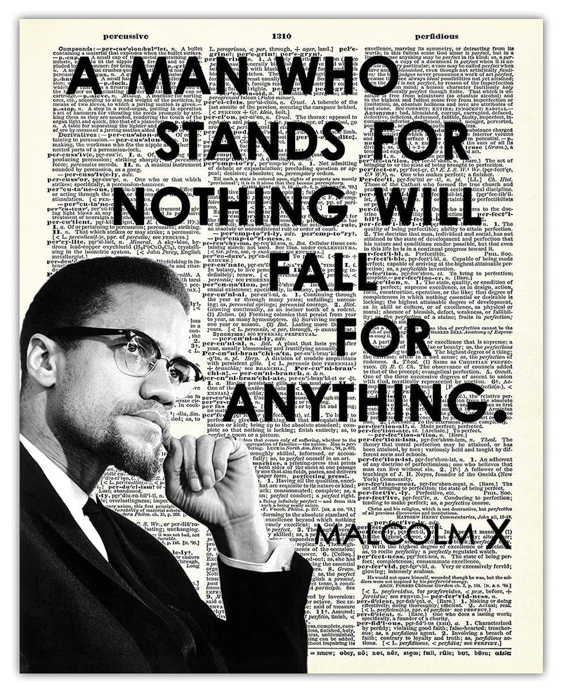 "Education Is the Passport to the Future…" Malcolm X: Positive Quotes; Inspirational, Motivational Wall Art Decor Poster for Office, Classroom, Livingroom & Bedroom | Unframed Posters 8X10" Home & Garden > Decor > Artwork > Posters, Prints, & Visual Artwork Buzz Unplugged A Man 8x10 