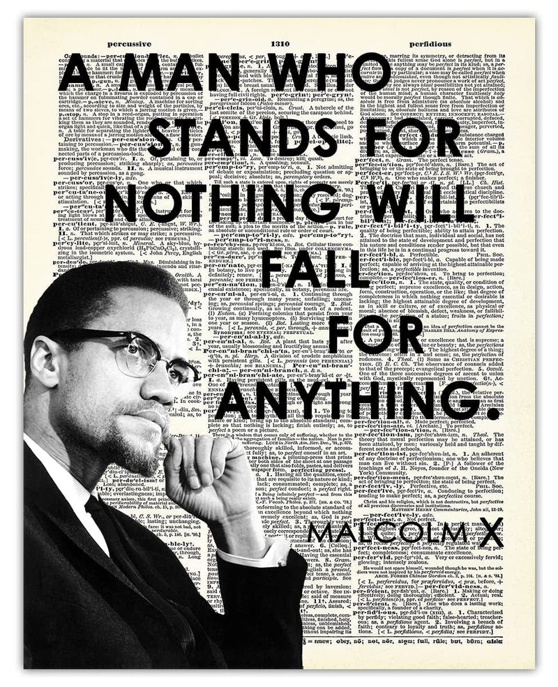 "Education Is the Passport to the Future…" Malcolm X: Positive Quotes; Inspirational, Motivational Wall Art Decor Poster for Office, Classroom, Livingroom & Bedroom | Unframed Posters 8X10" Home & Garden > Decor > Artwork > Posters, Prints, & Visual Artwork Buzz Unplugged A Man 11x14 