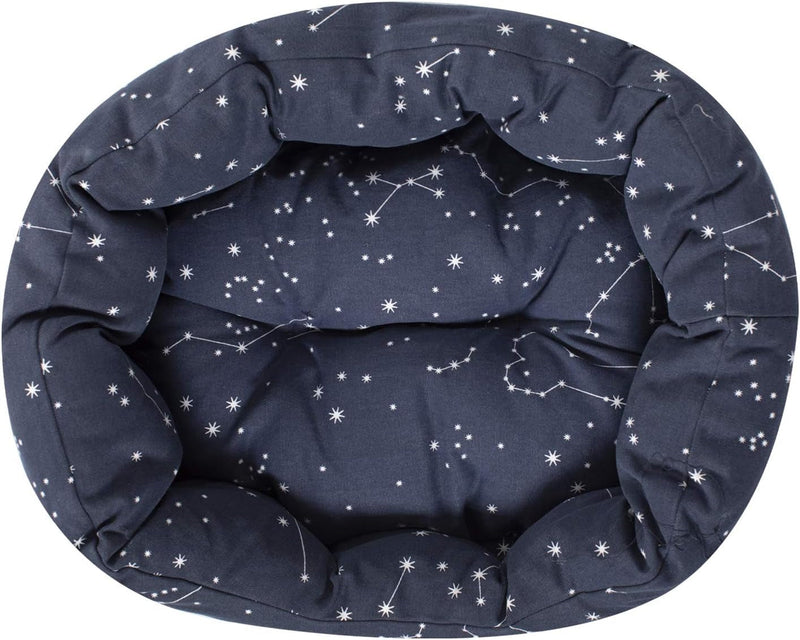 FRINGE STUDIO Pet Bed, Celestial round Cuddler, 29 X 24 X 9 Inches (215004)