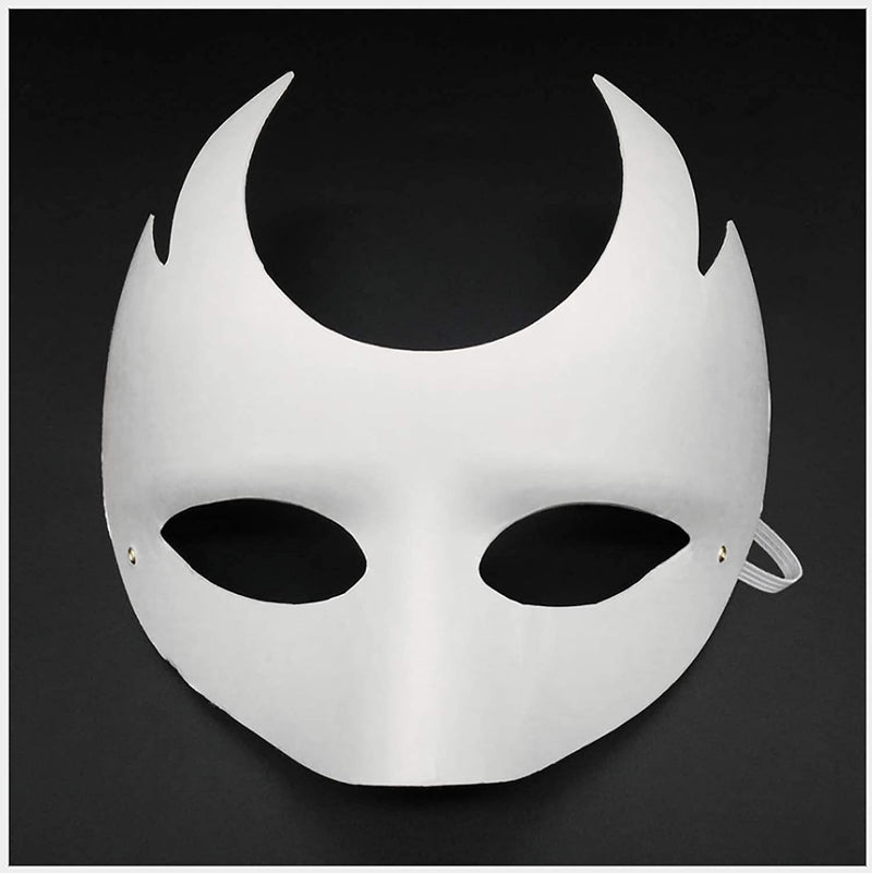 14 PCS DIY White Paper Half Face Masquerade Mask Craft Mardi Gras Mask Plain Mask Paintable Blank Halloween Party Mask