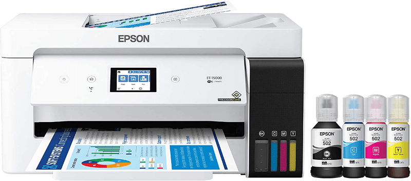 Epson EcoTank ET-2760 Wireless Color All-in-One Cartridge-Free Supertank Printer with Scanner and Copier Electronics > Print, Copy, Scan & Fax > Printers, Copiers & Fax Machines Epson ET-15000 (4-in-1 w/printing to 13”x19”)  