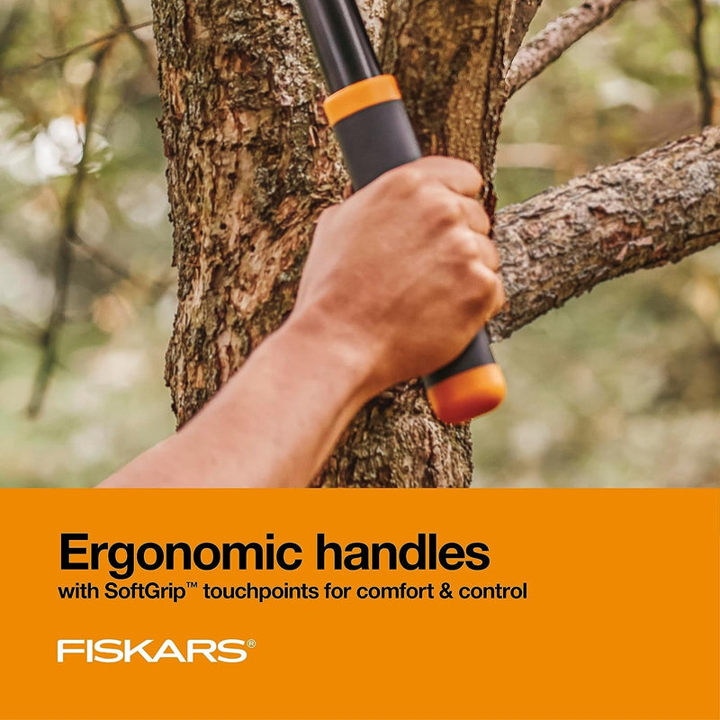 Fiskars 28" Loppers for Tree Trimming, Heavy Duty, Rust-Resistant Sharp Bypass Steel Blade Loppers, Branch Cutter up to 1.5" Diameter Cut Capacity, Shock-Absorbing Handle, Garden Tools