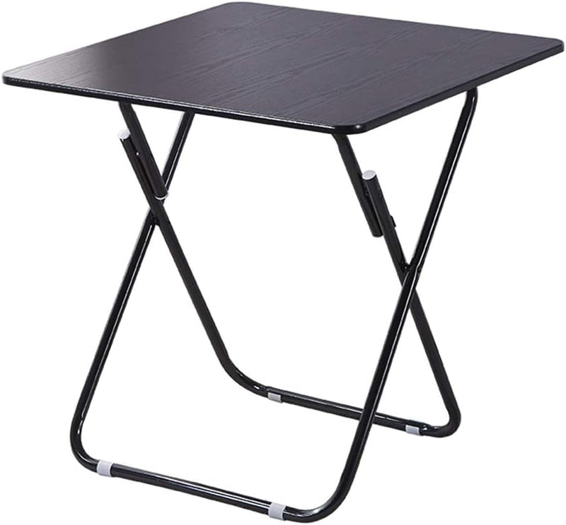 Black Foldable Desk, Multi-Purpose Simple Dining Table, Installation-Free Study Table, Movable Floor Laptop Table, Indoor and Outdoor, Saving Space