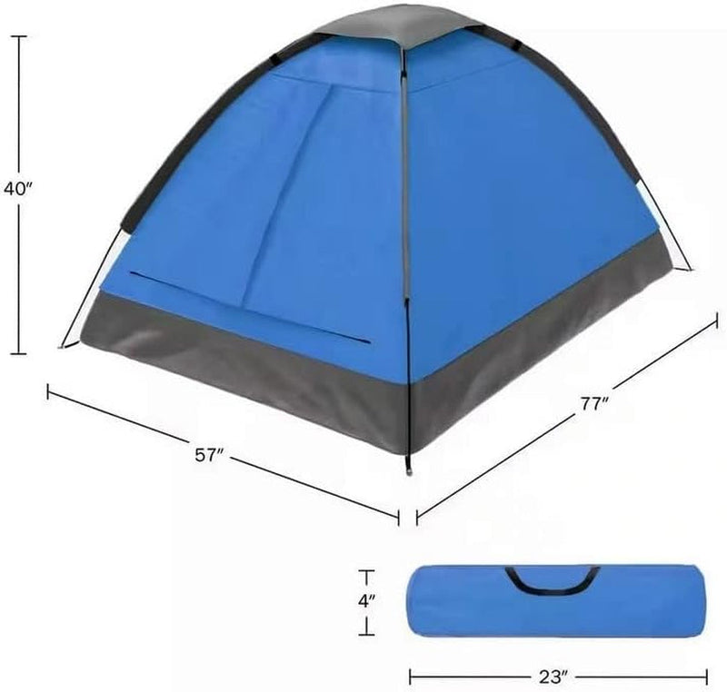 2 Person Camping Tent with Rain Fly and Carrying Bag - Lightweight Outdoor Tent for Backpacking, Hiking, or Beach Use by Wakeman Outdoors