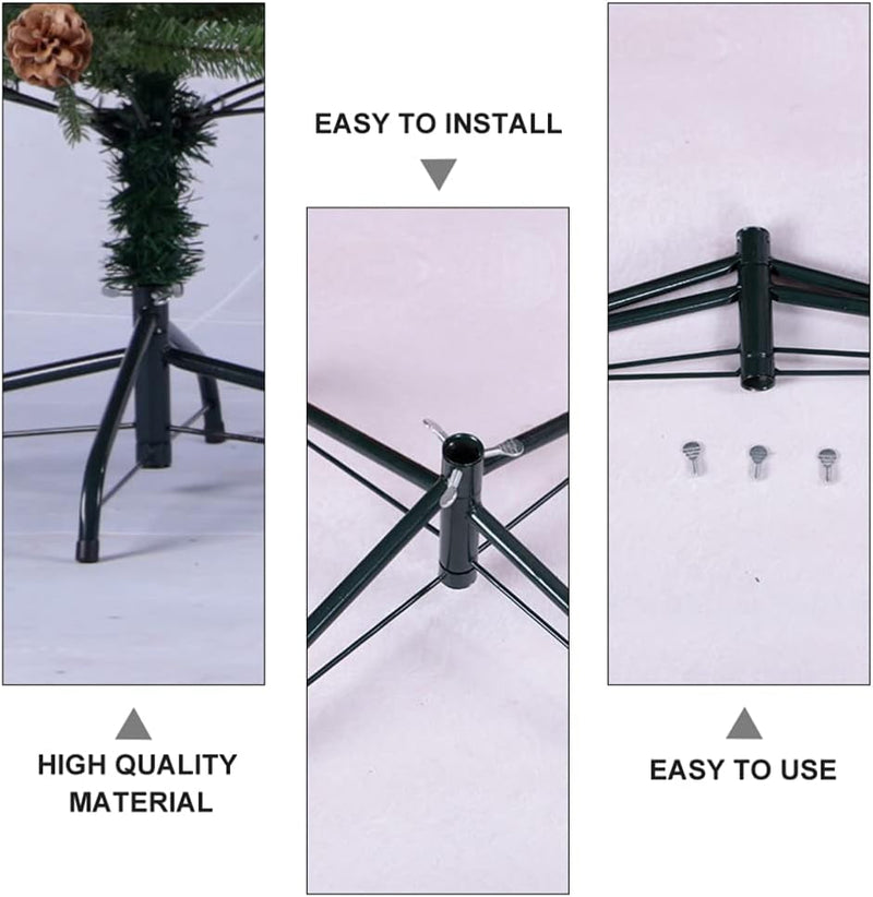 Angoily Christmas Tree Stands Artificial Christmas Tree Holders Heavy Duty Christmas Tree Replacement Stand Xmas Tree Bracket for Holiday Christmas Tree 30Cm Green (11.8 Inch)