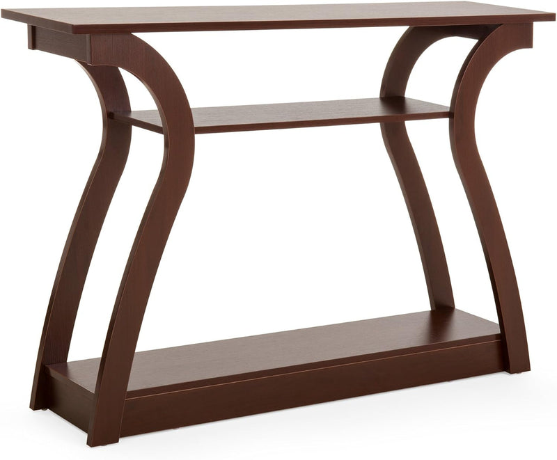Best Choice Products 47In 3-Shelf Modern Decorative Console Accent Table Furniture for Entryway, Living Room, Brown