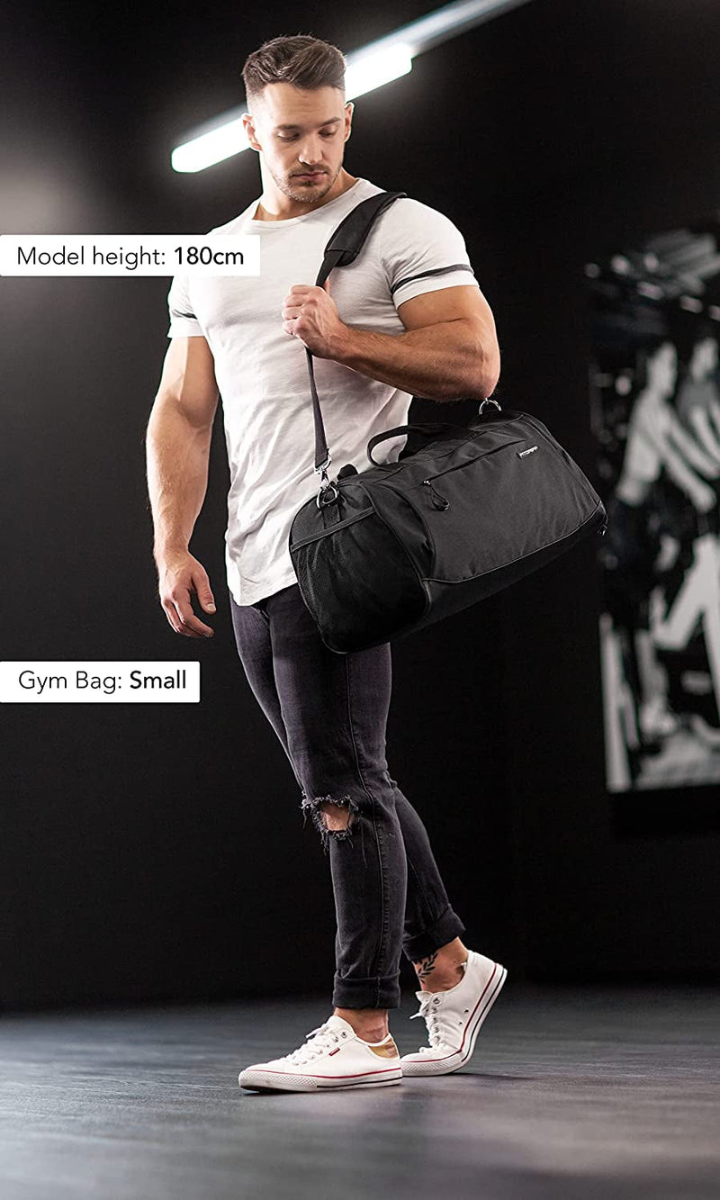 Fitgriff® Gym Bag for Men & Women with Shoe & Wet Compartment - Duffle Bag for Travel, Sports, Fitness & Workout