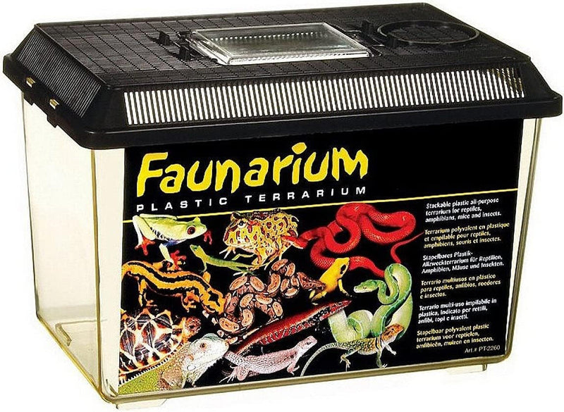 Exo Terra Faunarium, Plastic Reptile Terrarium, Small, PT2255