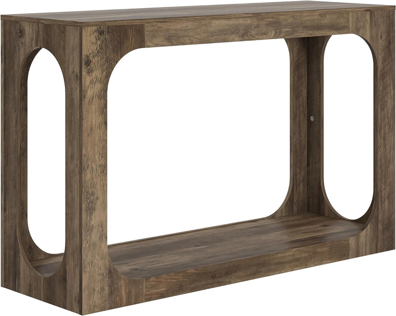 Galano Japtur Coffee Table, Modern Top Rectangular Coffee Table with Storage Drawer, 2 Tier Center Table for Living Room, Office, Balcony, 31.5" D X 31.5" W X 16.34" H, Knotty Oak