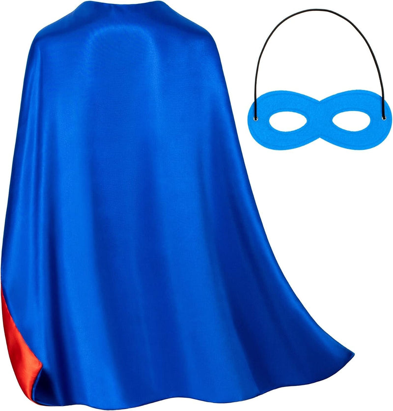 Double-Sided Superhero Capes and Masks for Kids - Perfect for Christmas, Halloween, Cosplay, and Parties