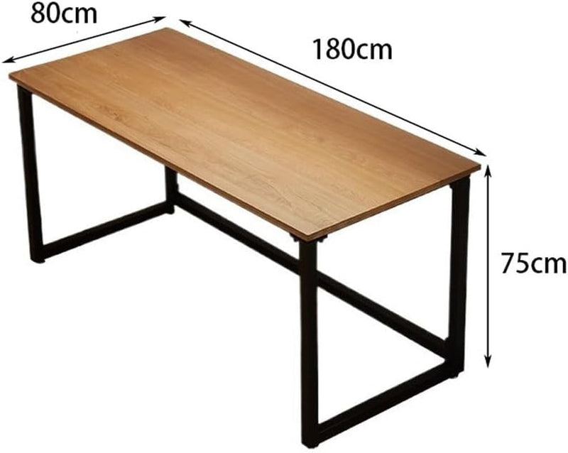 Computer Desk Side Table Computer Table Desktop Home Study Solid Wood Table Desk Light Luxury Office Desk Bedroom Study Table Writing Table Gaming Desk Large Desk(180 * 80 * 75Cm)