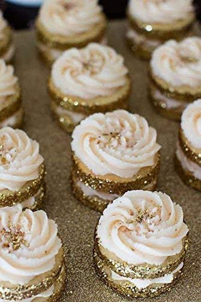 24K GOLD Luxury Cake Disco Diamond Dust, 6 Grams for Cakes, Cupcakes, Cookies, Icing, Chocolate Wedding Party Baking Cupcake Cookie Ice Cream Decoration Supplies