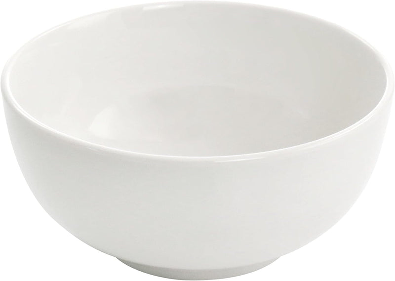 Elama White Porcelain Dish Dinnerware Set, 16 Piece, Camellia