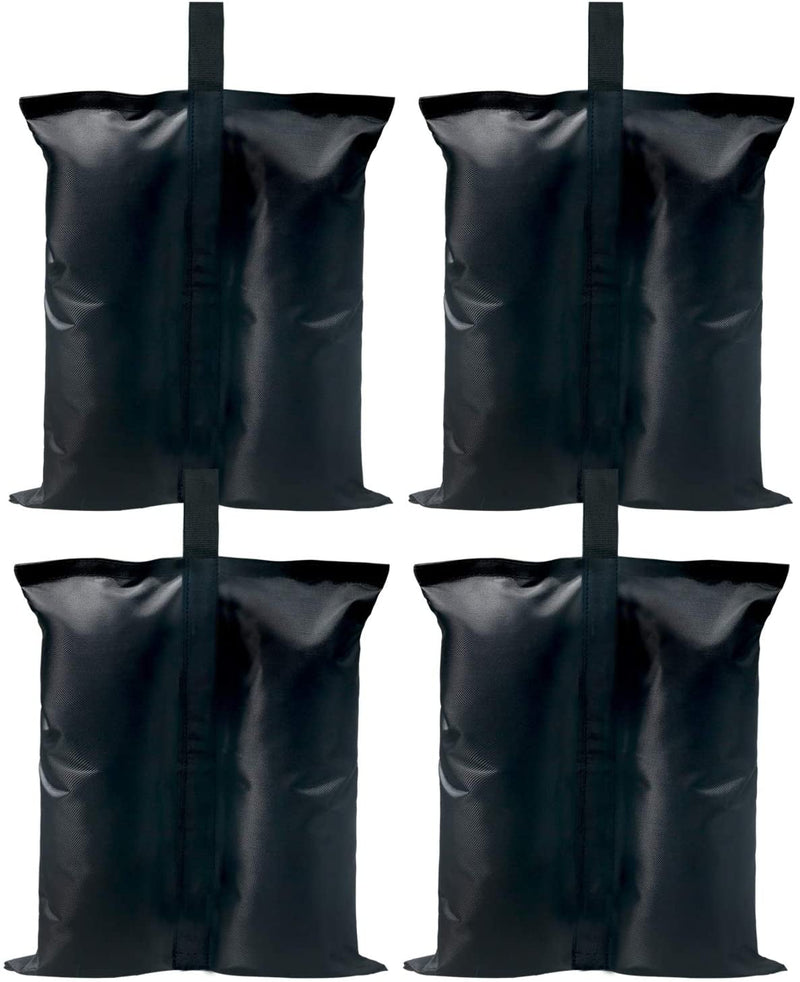 ABCCANOPY Canopy Weights 112 LBS Gazebo Tent Sand Bags,4Pcs-Pack (Black)