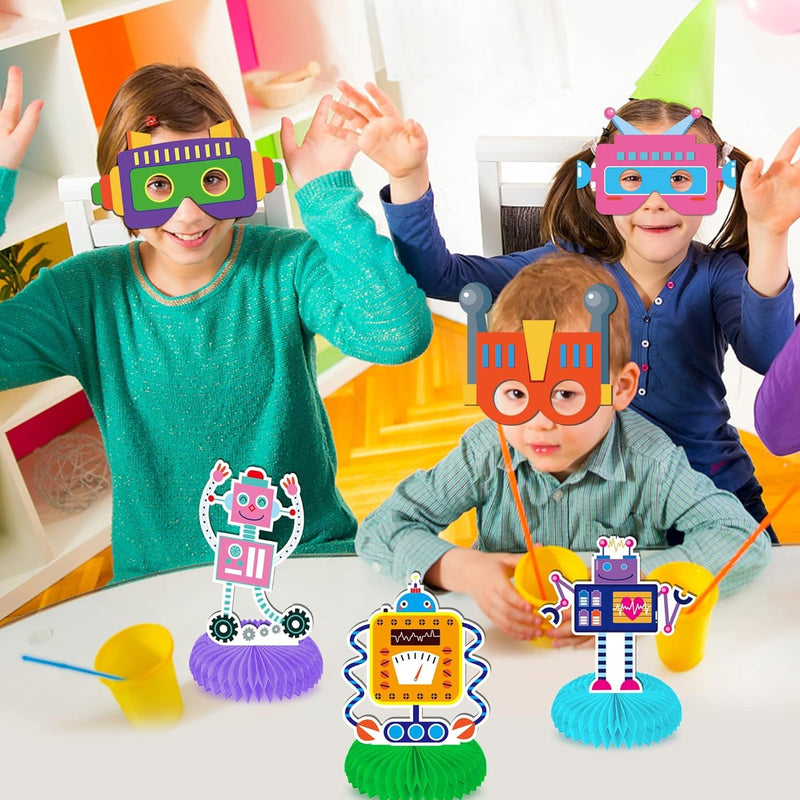 12 PCS Robot Paper Masks Robot Birthday Party Cosplay Masks for Birthday Party Bots Party Supplies Gift Robots Party Favor Birthday Cosplay Dress up Costumes for Kids Boy Girl Party Favors