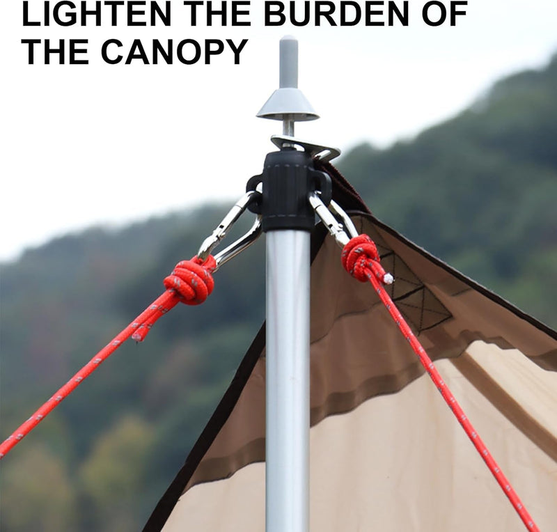 10Pcs Canopy Pillars Antithunder Caps Camping Tent Poles Insulation Proof Caps Antithunder Protections Cover Tent Accessories