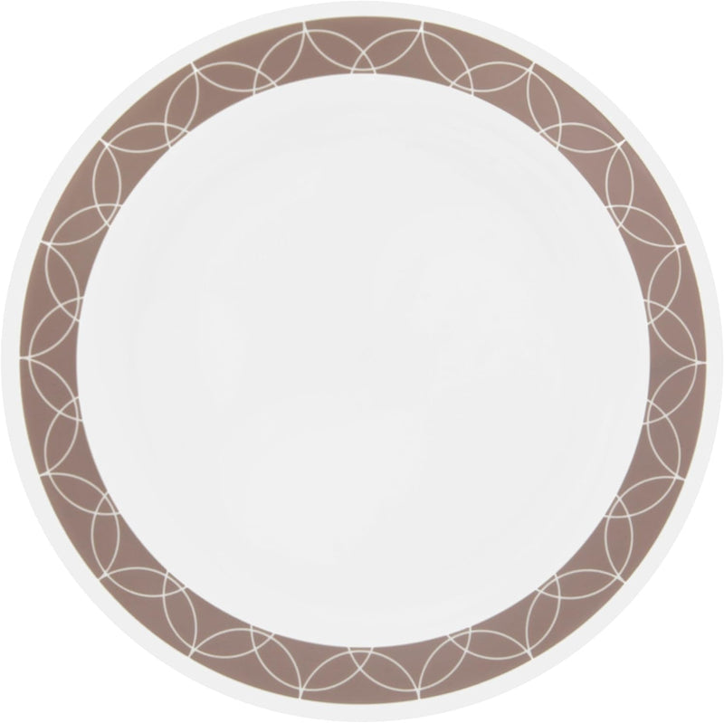 Corelle 1127004 Sand Sketch Chip & Break Resistant 12Pc Dinner Set, Service for 4, Brown, 27.94 X 12.38 X 26.67 Cm