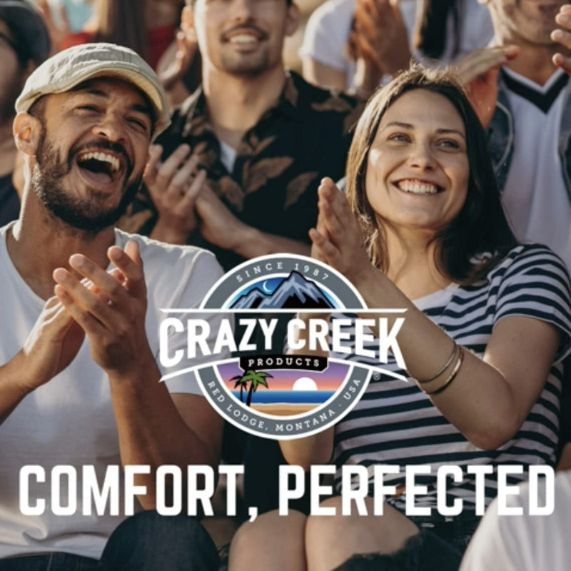 Crazy Creek Comfort Chair for Camping, Backpacking & More, High Density Foam Cushion, 250 LBS Weight Capacity, Adjustable Straps, Water-Resistant