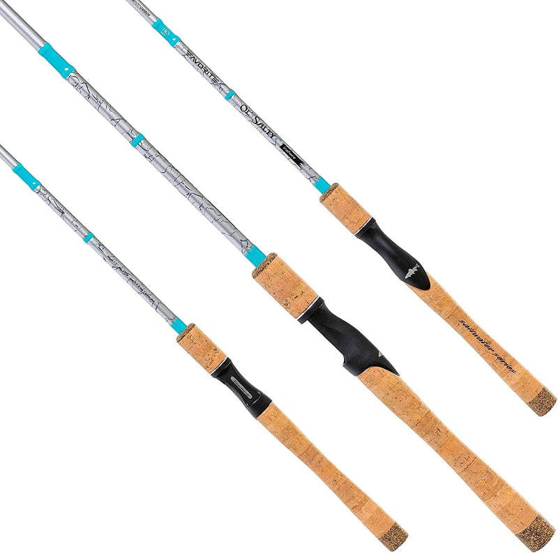 Favorite Ol' Salty Spinning Rod| Light Weight Carbon Fiber Graphite Blend Fishing Rod Sporting Goods > Outdoor Recreation > Fishing > Fishing Rods Favorite Fishing USA Heavy Power 7'8" 