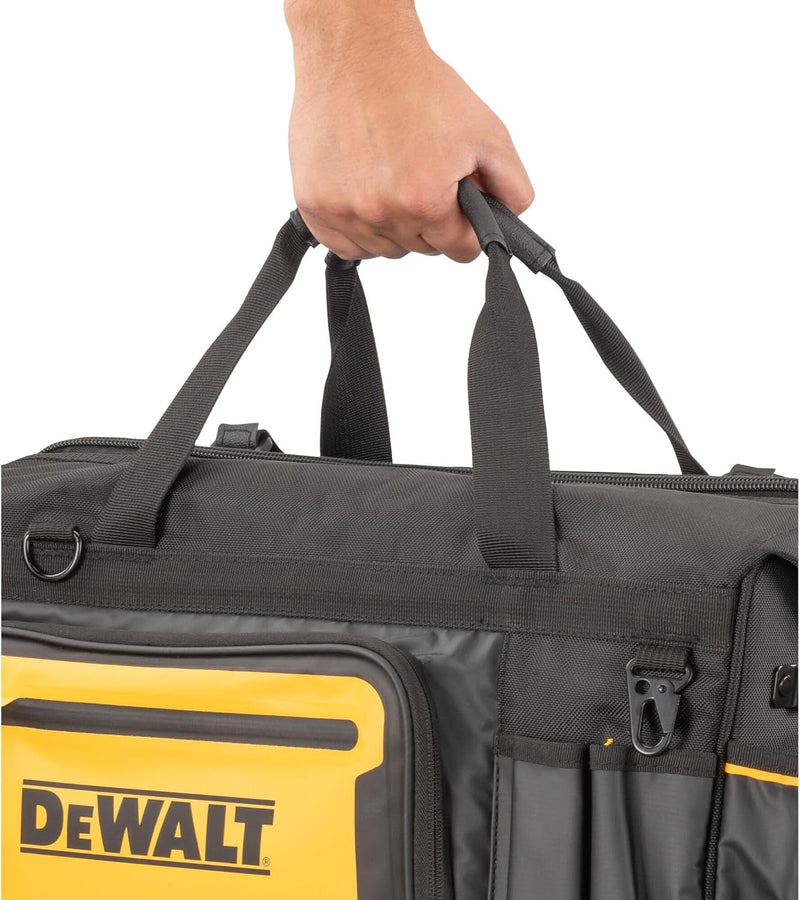 DEWALT Tool Bag, Water Resistant, Hard Bottom, 20-Inch, Professional Tool Tote with Organization (DWST560104)