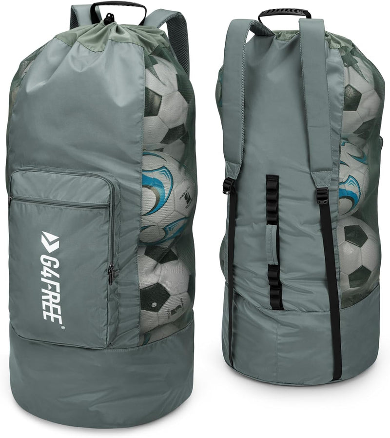 G4Free Extra Large Mesh Ball Bag Soccer Ball Bag Basketball Bag Football Bag Equipment Large Storage Carry Bag Volleyball Bag for Soccer Basketball Football Volleyball Swim