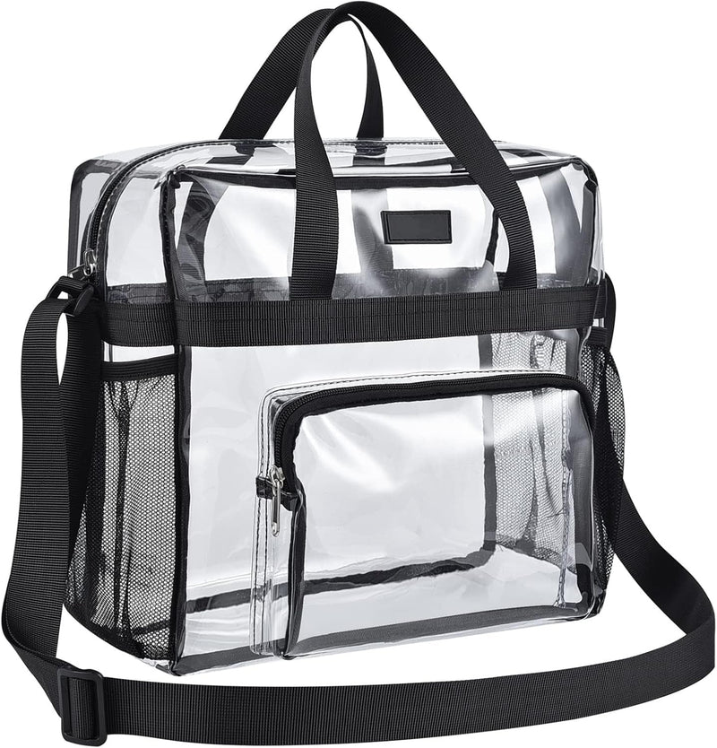 Bagenius Clear Bag Stadium Approved 12×6×12 Clear Bag for Stadium Events Sports Concert Festival Work