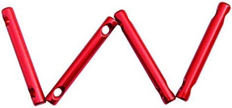 8Pcs Aluminum Alloy Tent Cord Tensioner Guyline Adjuster Tent Accessories for Camping Hiking Outdoor Activity (Red)