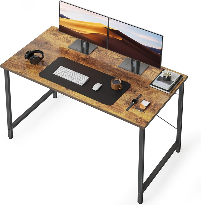 Cubicubi Computer Desk, 40 Inch Home Office Desk, Modern Simple Style PC Table for Home, Office, Study, Writing, Black