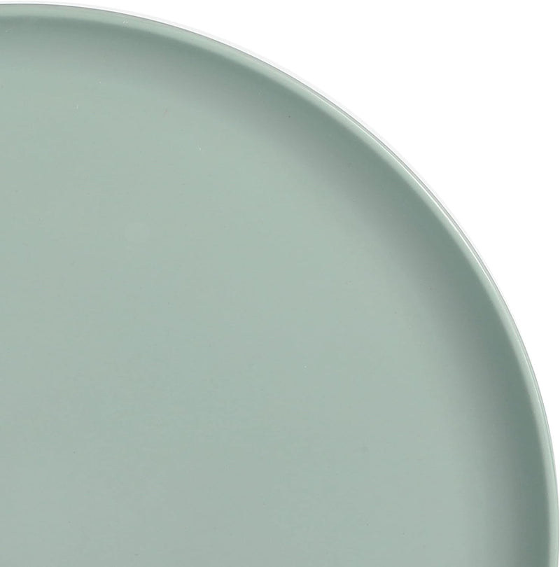 Gibson Home Canyon Crest Stackable Matte Melamine Set - Sage Green, Service for Four (12Pcs)