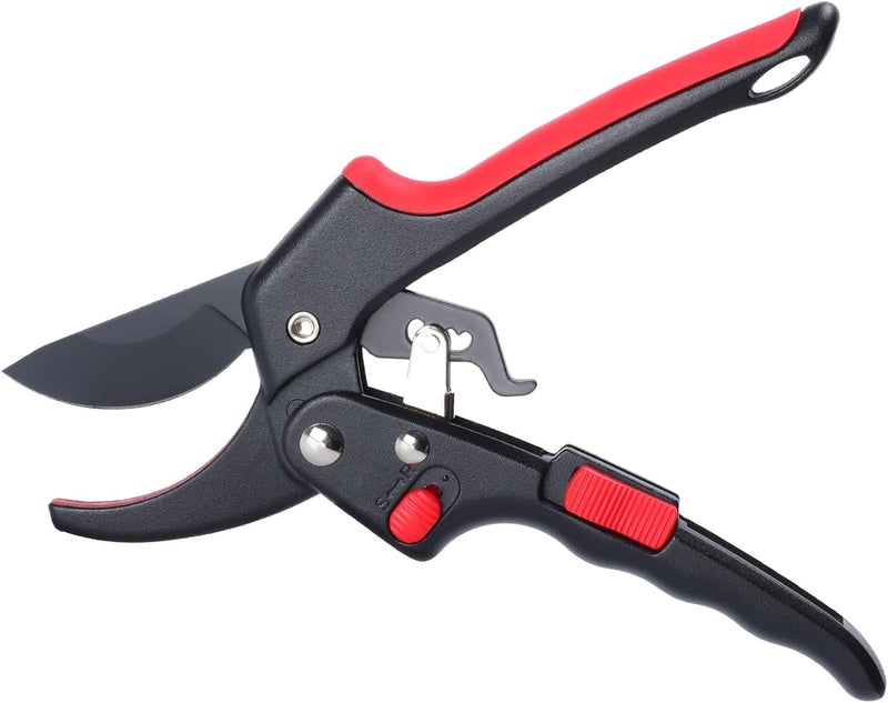 Garden Clippers, Premium Germany Pruners, Work 3 Times Easier, Professional Pruning Shears, Cutting Rose, Flower, Hedge, Stem, Sharp Scissors Gardening Tools, Arthritis Weak Hand Snips