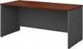 Bush Business Furniture Components Office Desk 66"W X 30"D, Hansen Cherry/Graphite Gray, Standard Delivery