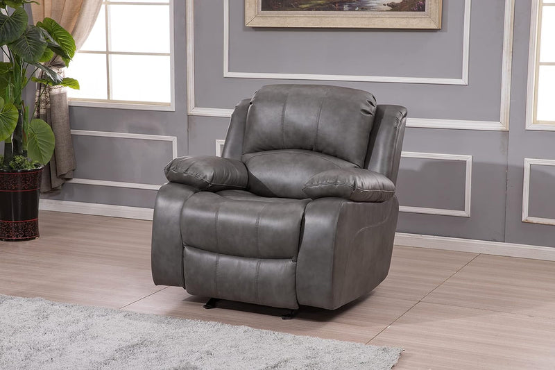 Betsy Furniture Bonded Leather Reclining Loveseat in Multiple Colors, 8018 (Brown, Loveseat)
