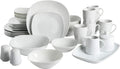 Gibson Home Classic Pearl 39 Piece Porcelain Whiteware Dinnerware Set