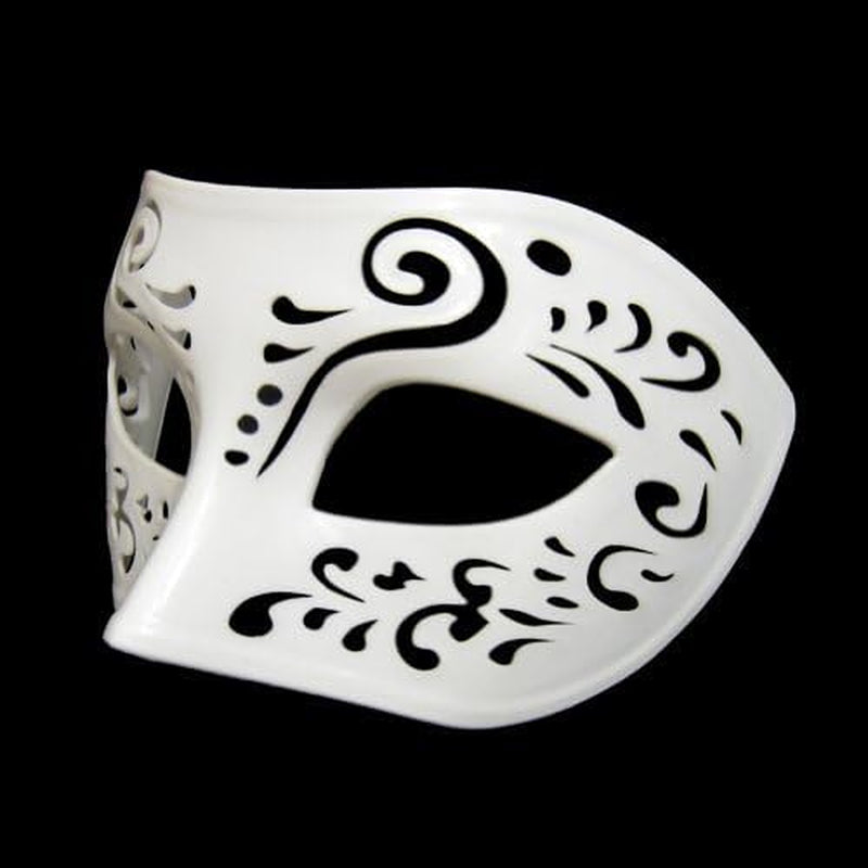 Dream Tale White Venetian Masquerade Mask - Mardi Gras Prom Party (STC12924)