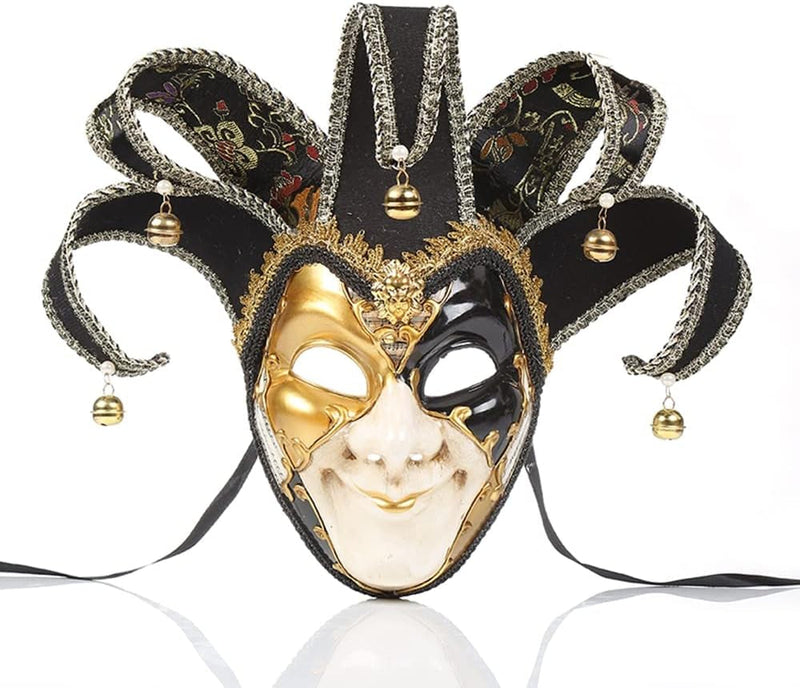 Full Face Venetian Mask Masquerade Mask for Carnival Mardi Gras Cosplay Halloween Party Wall Decoration