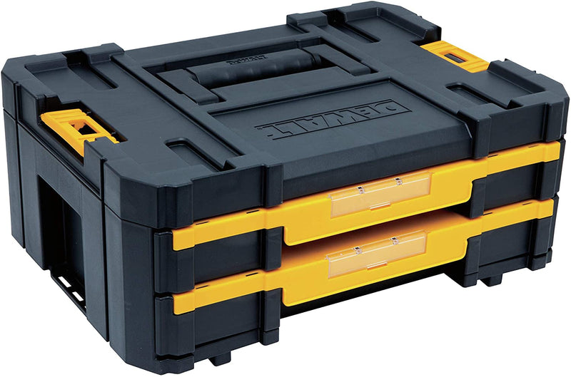 DEWALT TSTAK Tool Box, Extra Large Design, Removable Tray for Easy Access to Tools, Water and Debris Resistant (DWST17806)