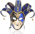 Full Face Venetian Mask Masquerade Mask for Carnival Mardi Gras Cosplay Halloween Party Wall Decoration