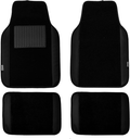 FH Group F14408BLACK Universal Fit Carpet Floor Mat (with Faux Leather for Cars, Coupes, Small SUVs), Black Vehicles & Parts > Vehicle Parts & Accessories > Motor Vehicle Parts > Motor Vehicle Seating FH Group Black  