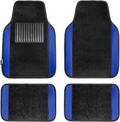 FH Group F14408BLACK Universal Fit Carpet Floor Mat (with Faux Leather for Cars, Coupes, Small SUVs), Black Vehicles & Parts > Vehicle Parts & Accessories > Motor Vehicle Parts > Motor Vehicle Seating FH Group Blue  