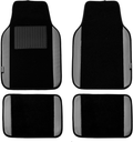 FH Group F14408BLACK Universal Fit Carpet Floor Mat (with Faux Leather for Cars, Coupes, Small SUVs), Black Vehicles & Parts > Vehicle Parts & Accessories > Motor Vehicle Parts > Motor Vehicle Seating FH Group Gray/Black  