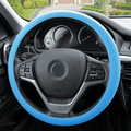 FH Group FH3001BLACK Black Steering Wheel Cover (Silicone Snake Pattern Massaging grip in Color-Fit Most Car Truck Suv or Van) Vehicles & Parts > Vehicle Parts & Accessories > Vehicle Maintenance, Care & Decor > Vehicle Decor > Vehicle Steering Wheel Covers FH Group LIGHTBLUE  