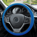 FH Group FH3001BLACK Black Steering Wheel Cover (Silicone Snake Pattern Massaging grip in Color-Fit Most Car Truck Suv or Van) Vehicles & Parts > Vehicle Parts & Accessories > Vehicle Maintenance, Care & Decor > Vehicle Decor > Vehicle Steering Wheel Covers FH Group DARK BLUE  