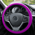 FH Group FH3001BLACK Black Steering Wheel Cover (Silicone Snake Pattern Massaging grip in Color-Fit Most Car Truck Suv or Van) Vehicles & Parts > Vehicle Parts & Accessories > Vehicle Maintenance, Care & Decor > Vehicle Decor > Vehicle Steering Wheel Covers FH Group VIOLET  