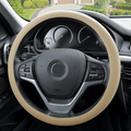 FH Group FH3001BLACK Black Steering Wheel Cover (Silicone Snake Pattern Massaging grip in Color-Fit Most Car Truck Suv or Van) Vehicles & Parts > Vehicle Parts & Accessories > Vehicle Maintenance, Care & Decor > Vehicle Decor > Vehicle Steering Wheel Covers FH Group BEIGE  