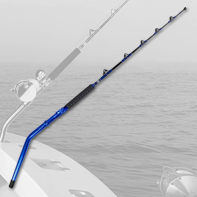 Fiblink 2-Piece Saltwater Offshore Heavy Bent/Straight Butt Trolling Rod Roller Rod Conventional Boat Fishing Pole with Roller Guides (30-50Lb/50-80Lb/80-120Lb,5-Feet 6-Inch) Sporting Goods > Outdoor Recreation > Fishing > Fishing Rods Fiblink   
